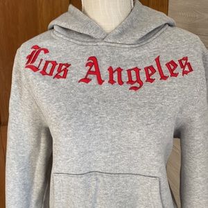 Kendall & Kylie embroidered Los Angeles hoodie sweatshirt. Size S